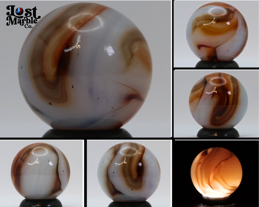 3/4" Jabo Swirl Marble Clear based NM+