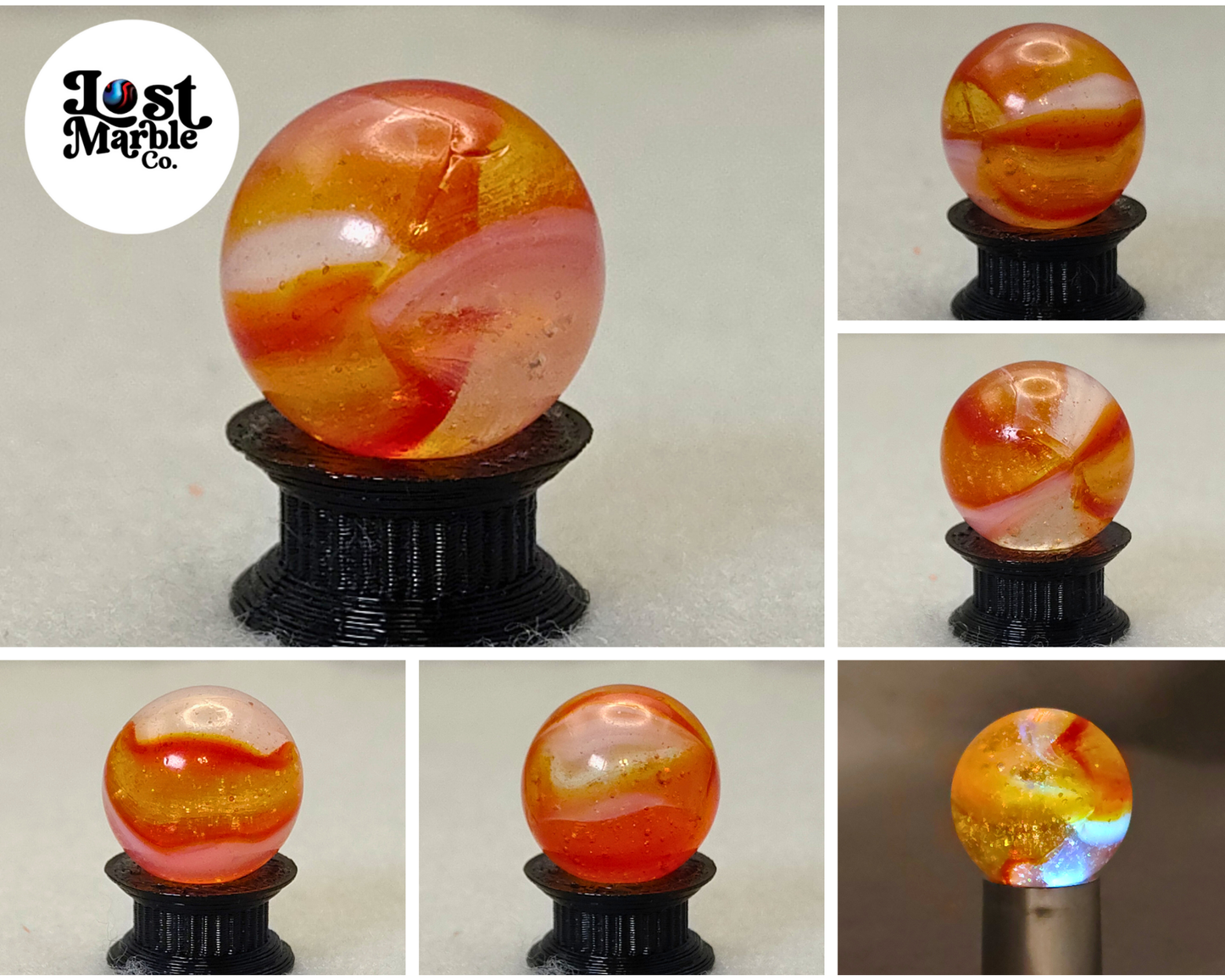 16.5mm Peltier Rainbo Marble, sunset NM-