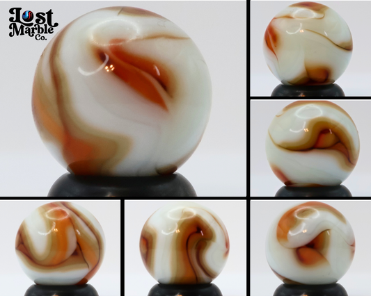 5/8" Gorgeous Peach colored Swirl Marble NM