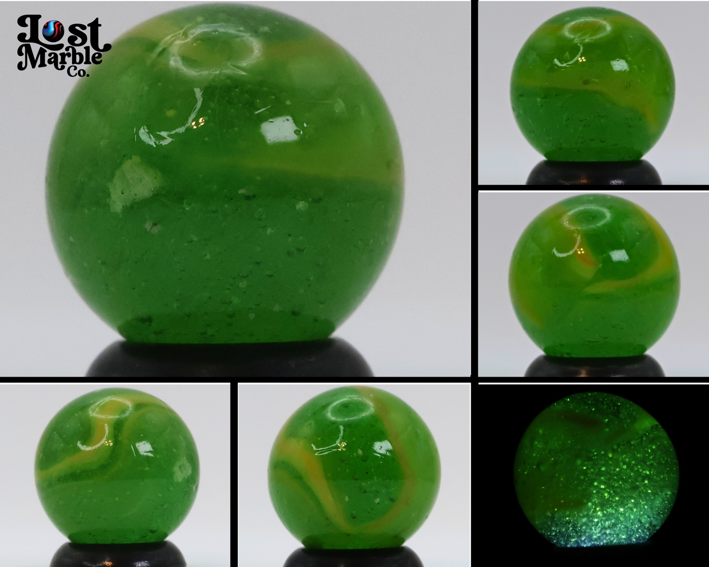 5/8" Peltier Rainbo Antifreeze Marble NM+