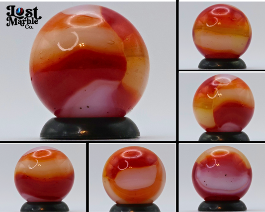 5/8" Peltier Rainbo Marble NM++ Red