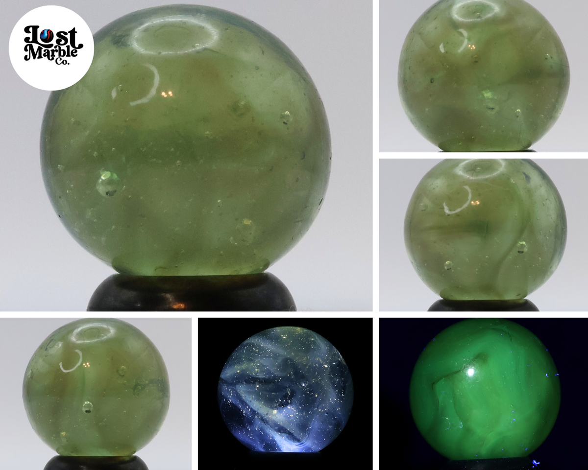 11/16" Translucent Swirl Marble URANIUM NM