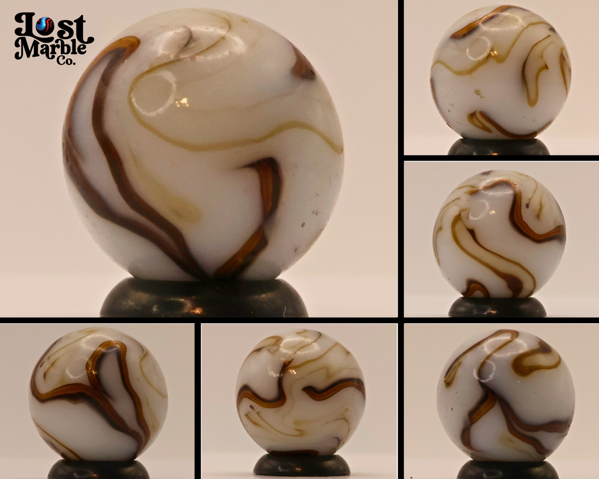 3/4" Jabo? Swirl "coffee" ribbons NM-