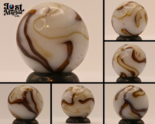 3/4" Jabo? Swirl "coffee" ribbons NM-