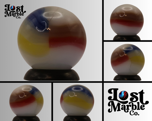5/8" VINTAGE Vitro Agate Tri-Lite Marble NM++