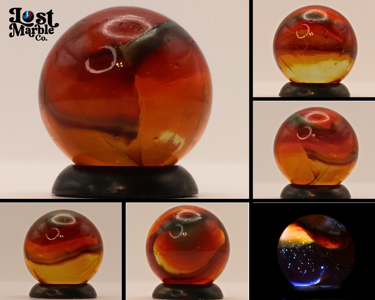 5/8' Peltier NLR Rainbo Deep Burnt Sunset Clear Base M-