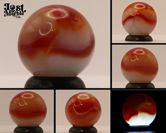 5/8" Peltier Rainbo White & Translucent Red NM+