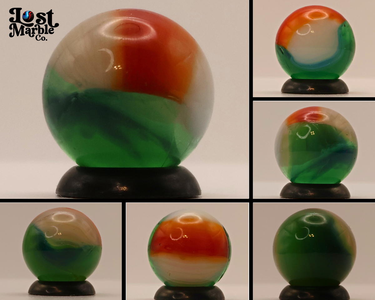5/8" Vitro Agate Helmet Marble Green M-