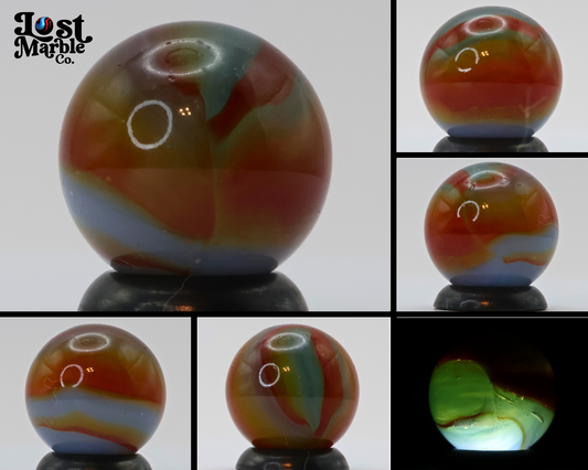 5/8" Peltier Rainbo Translucent Marble MINT