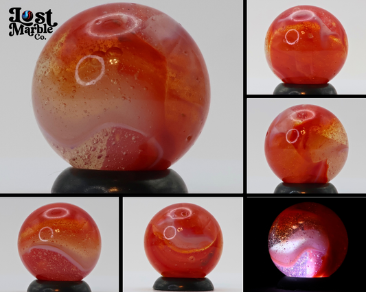 11/16" Bubbly Peltier Rainbo Sunset Marble M-