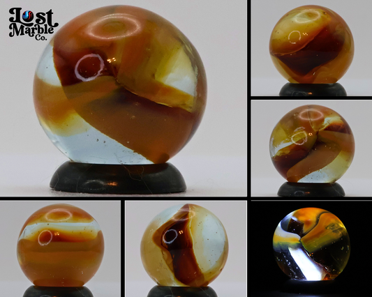 5/8" Peltier Rainbo Clear Based Marble M-