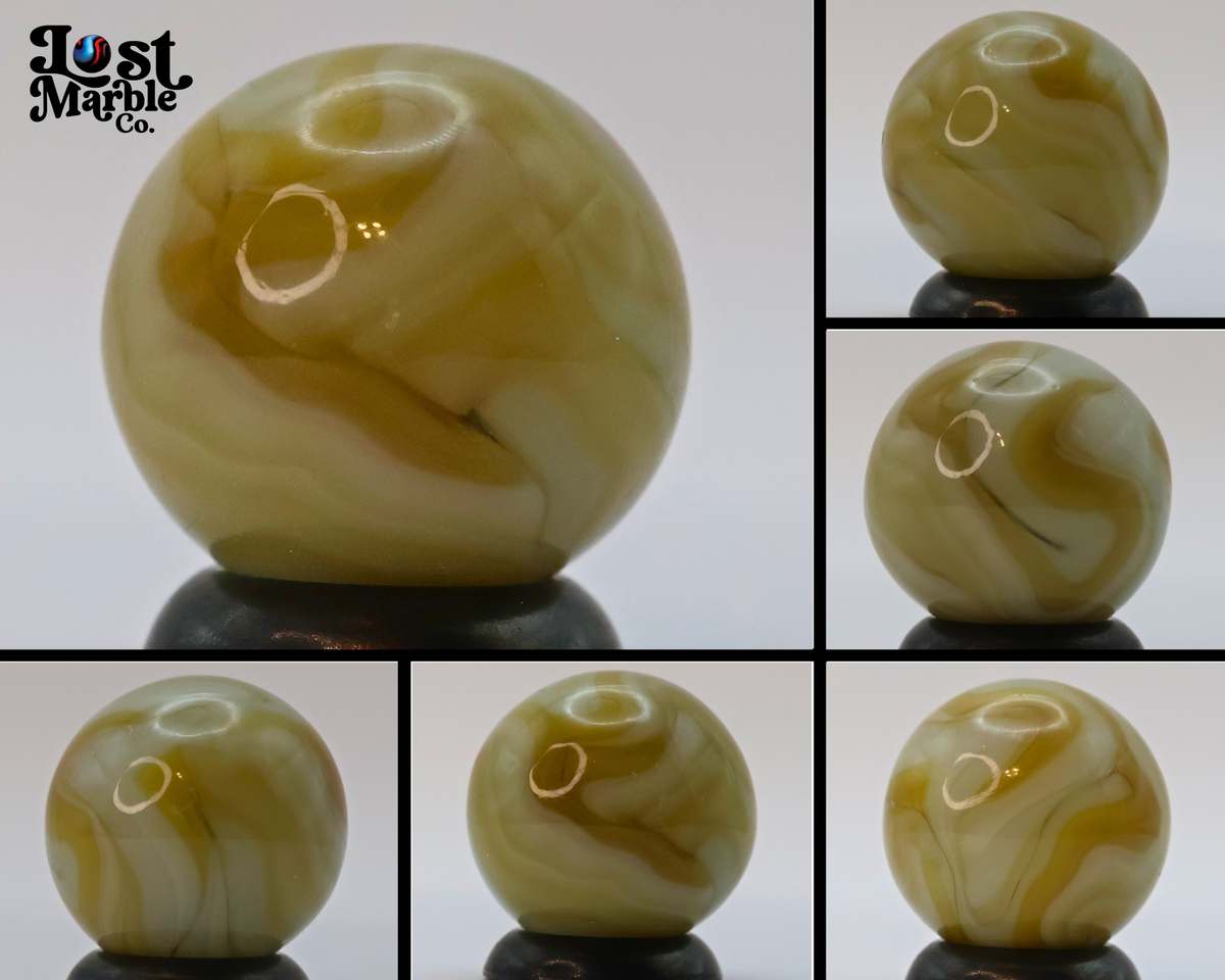 5/8" Swirl Marble Golden & Cream M-