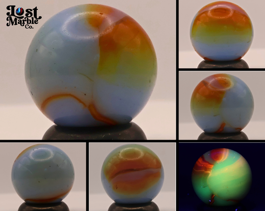 5/8" Peltier Rainbo URANIUM Blended green/orange M-