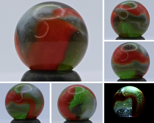 5/8" Peltier Rainbo Marble 7up MINT