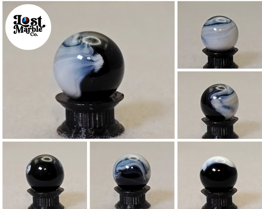 16mm Master Marble Black with White Brushed Patch MINT