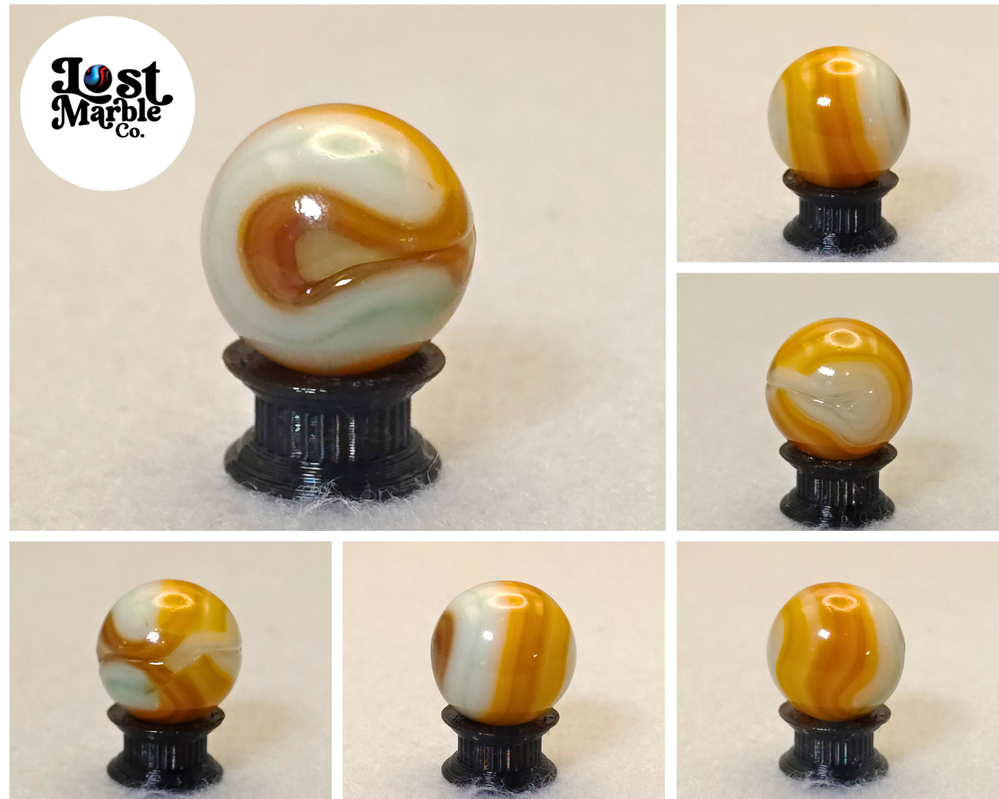 3/4" Jabo Swirl Marble Butterscoth NM