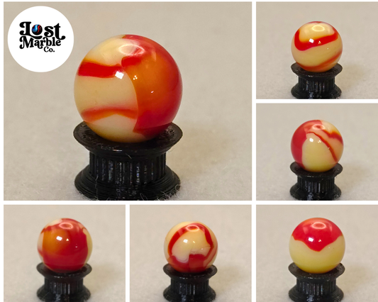 15.5mm Peltier Rainbo Orange & Red sm cold crease NM+