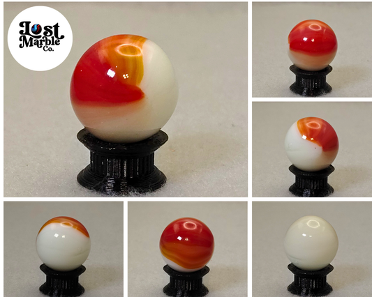 3/4" Master Marble Comet Red & White NM