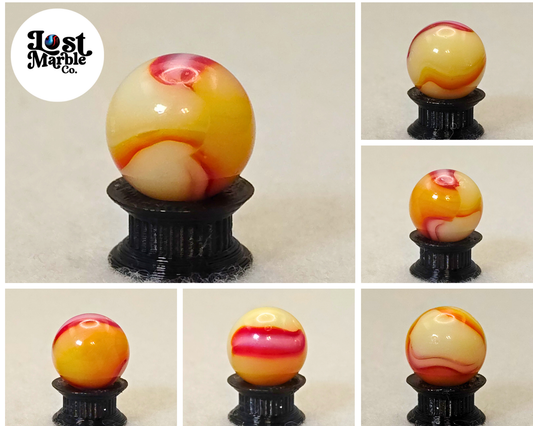 16mm Peltier Rainbo Marble Yellow & Red NM-