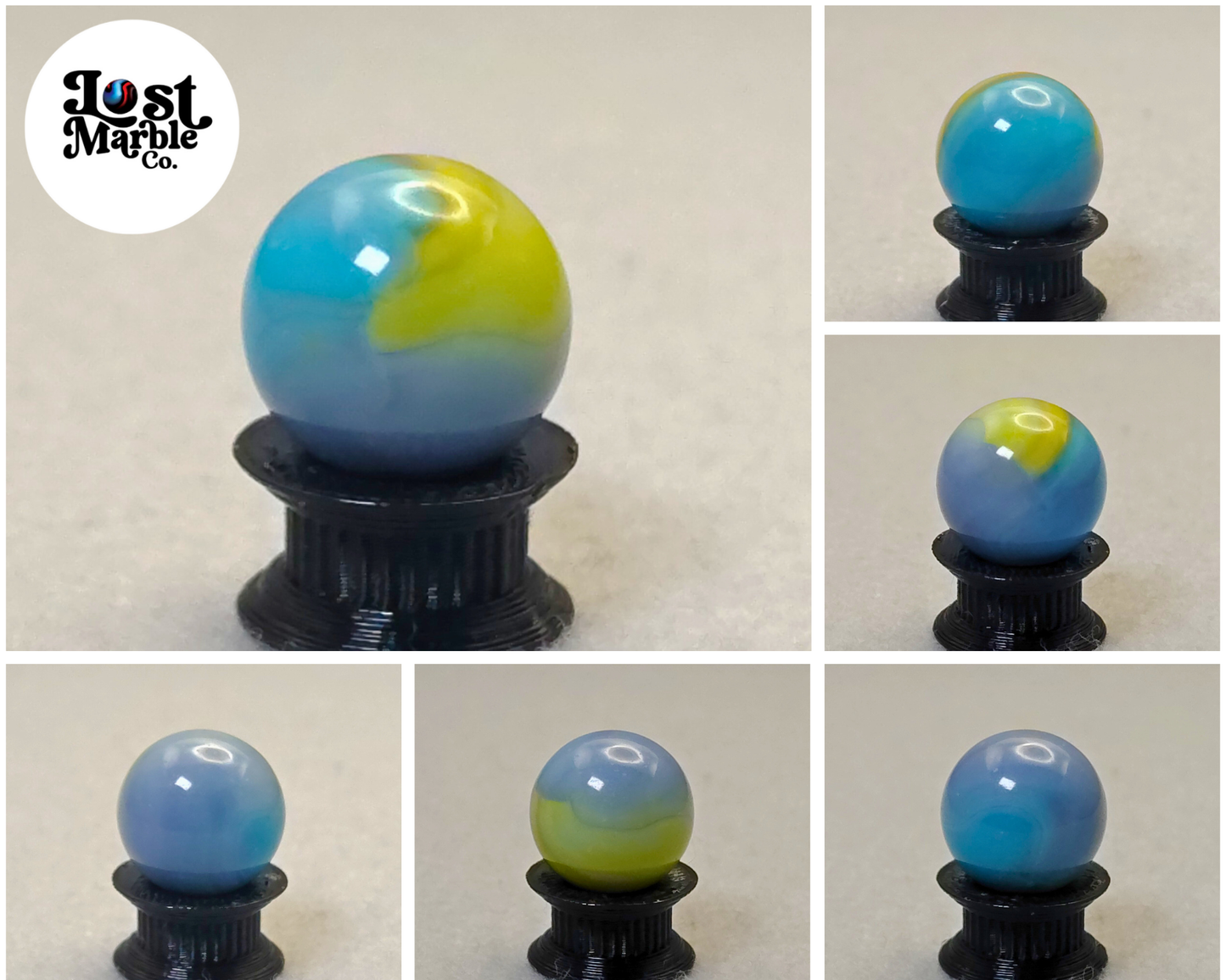 15mm Vitro Agate Easter Egg Marble NM