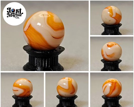 15.5mm Swirl marble Orange UV NM+