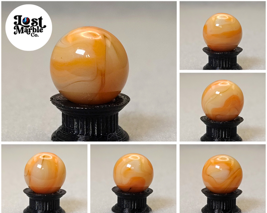 15.5mm Peach Swirl Marble NM CAC?