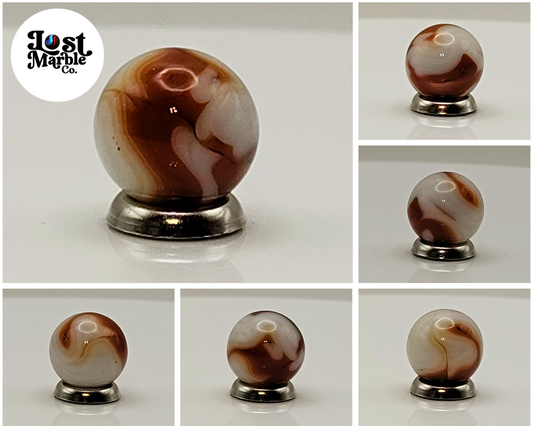 14.5mm Ravenswood Red Raven Swirl Marble NM+