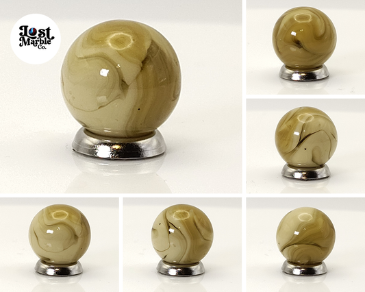 16mm Butterscotch & Tan Swirl Marble Gorgeous NM+