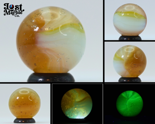 3/4" Akro Agate Sparkler Marble Uranium NM-