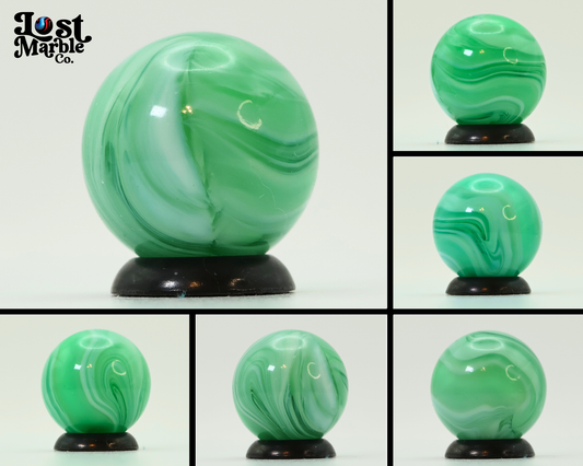 5/8" Mint Green Slag Marble NM+
