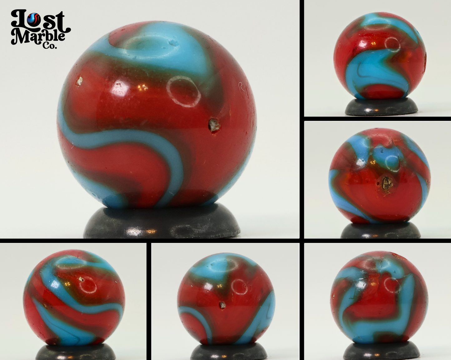 5/8" Peltier NLR Spiderman Miller Swirl Marble NM-