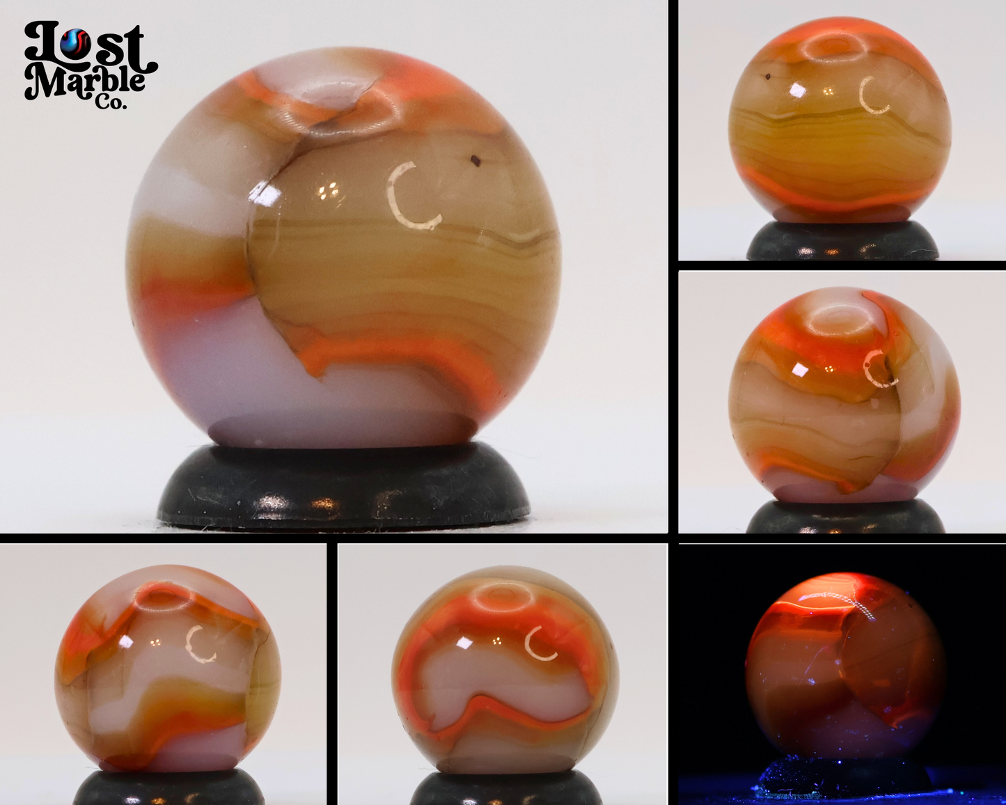 5/8" VTG Peltier Rainbo Marble "WOODY" UV NM+