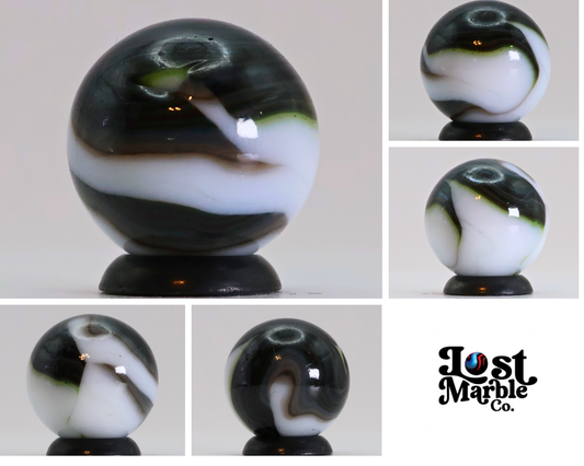 11/16" JABO Marble w/green AV Nice Stripes NM+