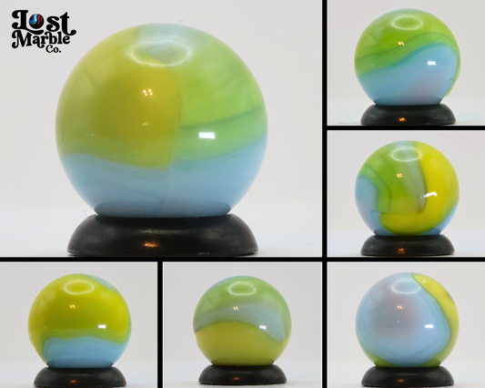 9/16" Vintage Vitro Agate Easter Egg Marble w/swirl M-