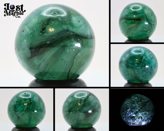 11/16" Off Round Wire Pull Marbles Green Blue Black SEEDY NM+