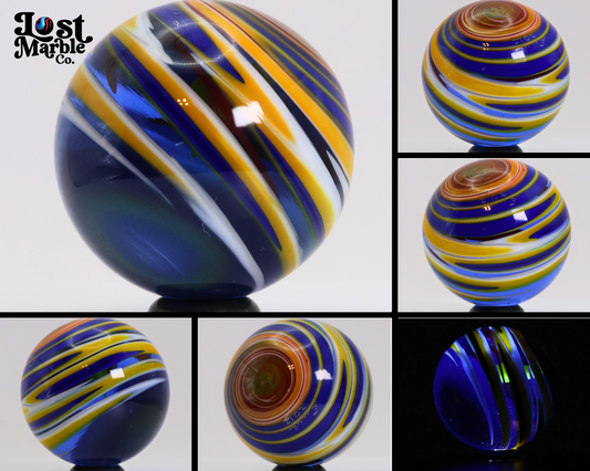 1 5/16" (33mm) Contemporary Handmade Marble Signed 2013 MINT