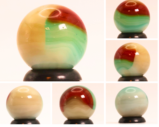 5/8" Blended Vitro Agate Aquamarine Marble NM+