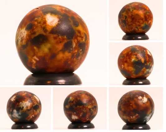 5/8" Fancy Bennington Marble Blue Green Brown MINT