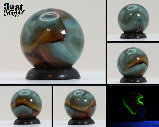 5/8" Colorful Swirl Marble Translucent Base M-