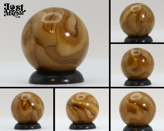 5/8" Swirl Marble Butterscotch MINT