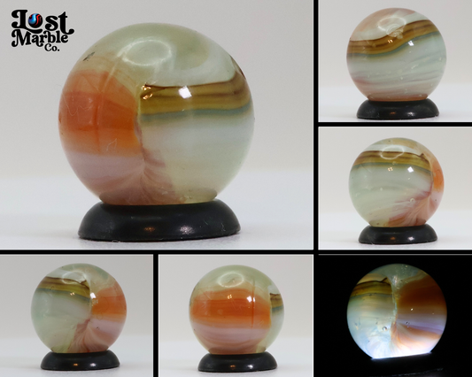 5/8" Vitro Agate 5 color marble Interesting! NM+