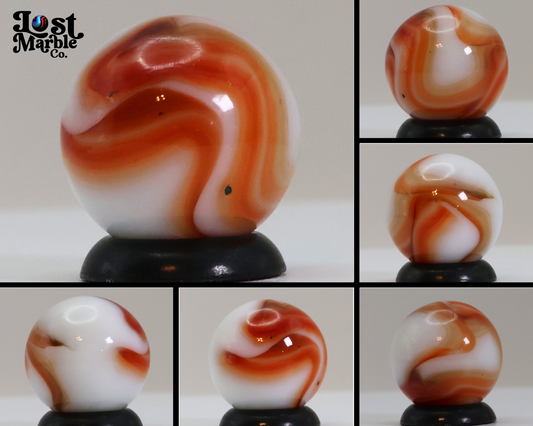 5/8" Swirl Marble Pink, Tan & White M-