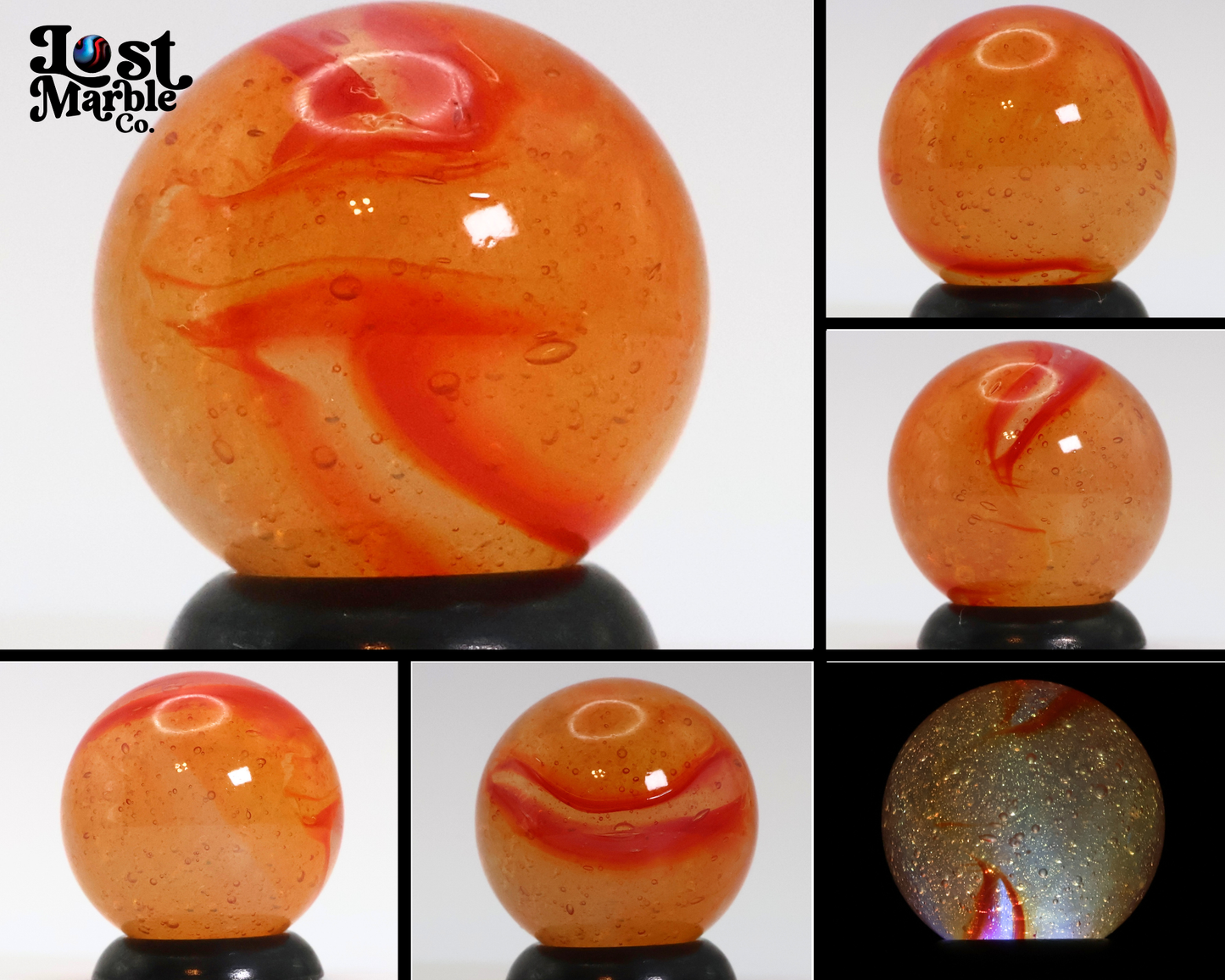 5/8" Peltier Rainbo Clear Based Orange M