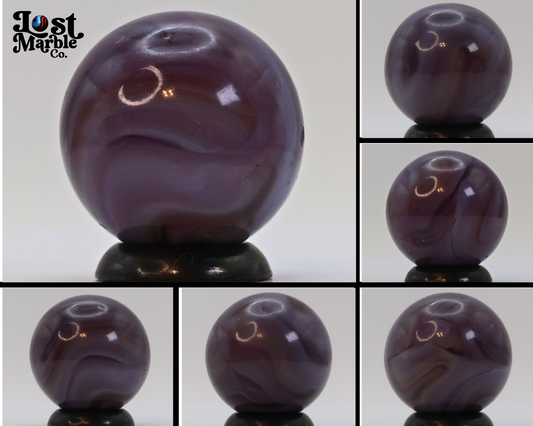 3/4" Purple Swirl Marble, translucent base NM