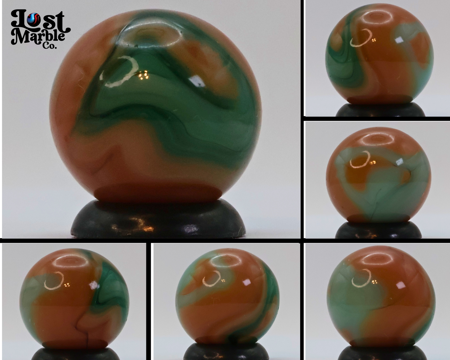 5/8" Heaton Agate Sweet Potato Marble NM++