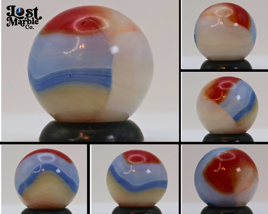 5/8" Patch Marble Red, White, Blue NM
