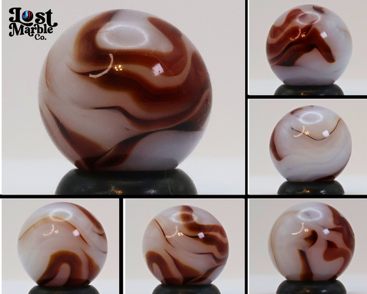 5/8" Swirl Marble Red (oxblood?) Ravenswood? M-