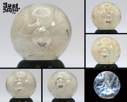 5/8" Veiligglas, purple wire pull marble, NM+