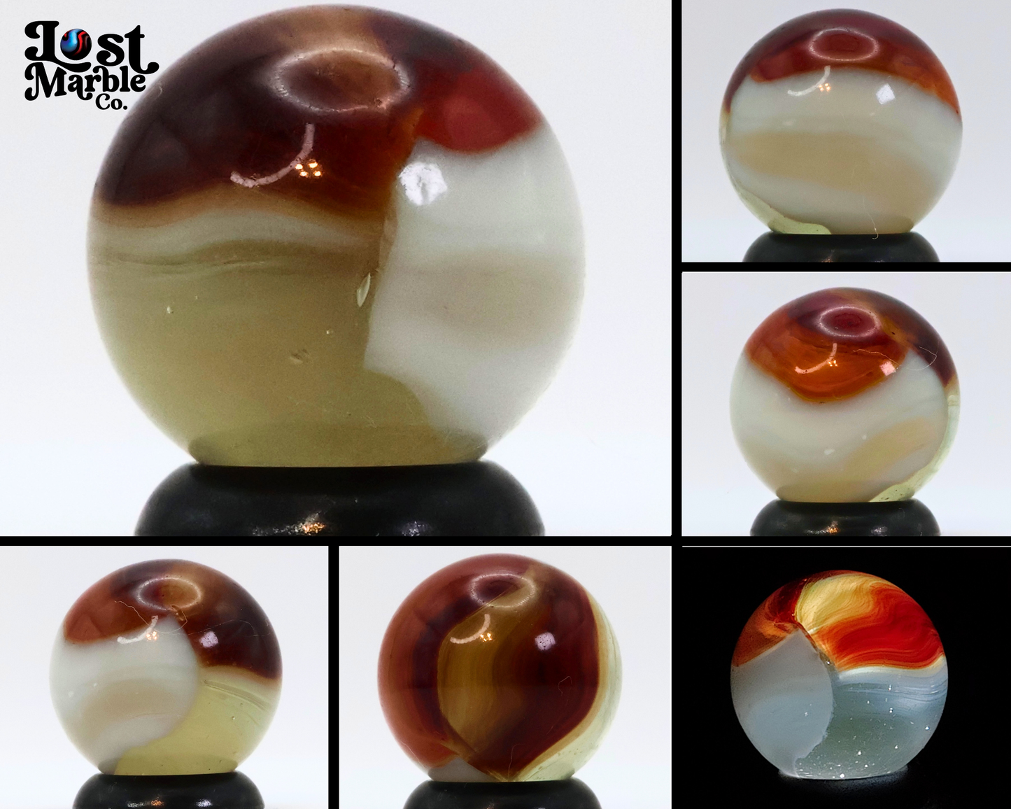 5/8" Vitro Agate Superior Marble Interesting Colors UV NM+