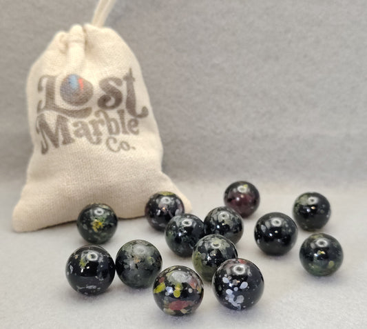 5/8" 13 pack of Vacor Planet Marbles (old) Pre- galaxy NM to M